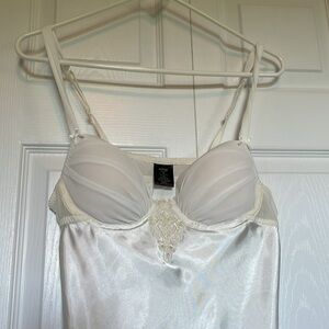 Women’s Apt 9 babydoll sleepwear lace beads underwire cups adjustable strap